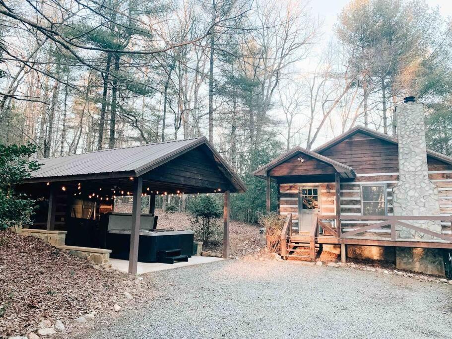 Hot Tub, Porch Swing Bed, Fire Pit, Aska Adventure Villa Blue Ridge Exteriör bild